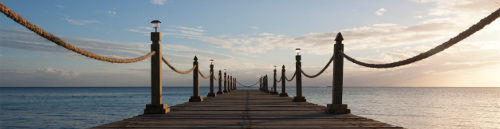 Wooden Pier in Sea